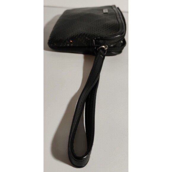 Jessica Simpson Black 2 Zipper Clutch Handbag - Picture 6 of 8